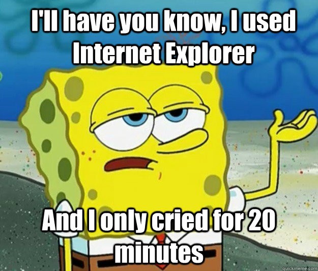 SpongeBob SquarePants Internet Explorer joke gif