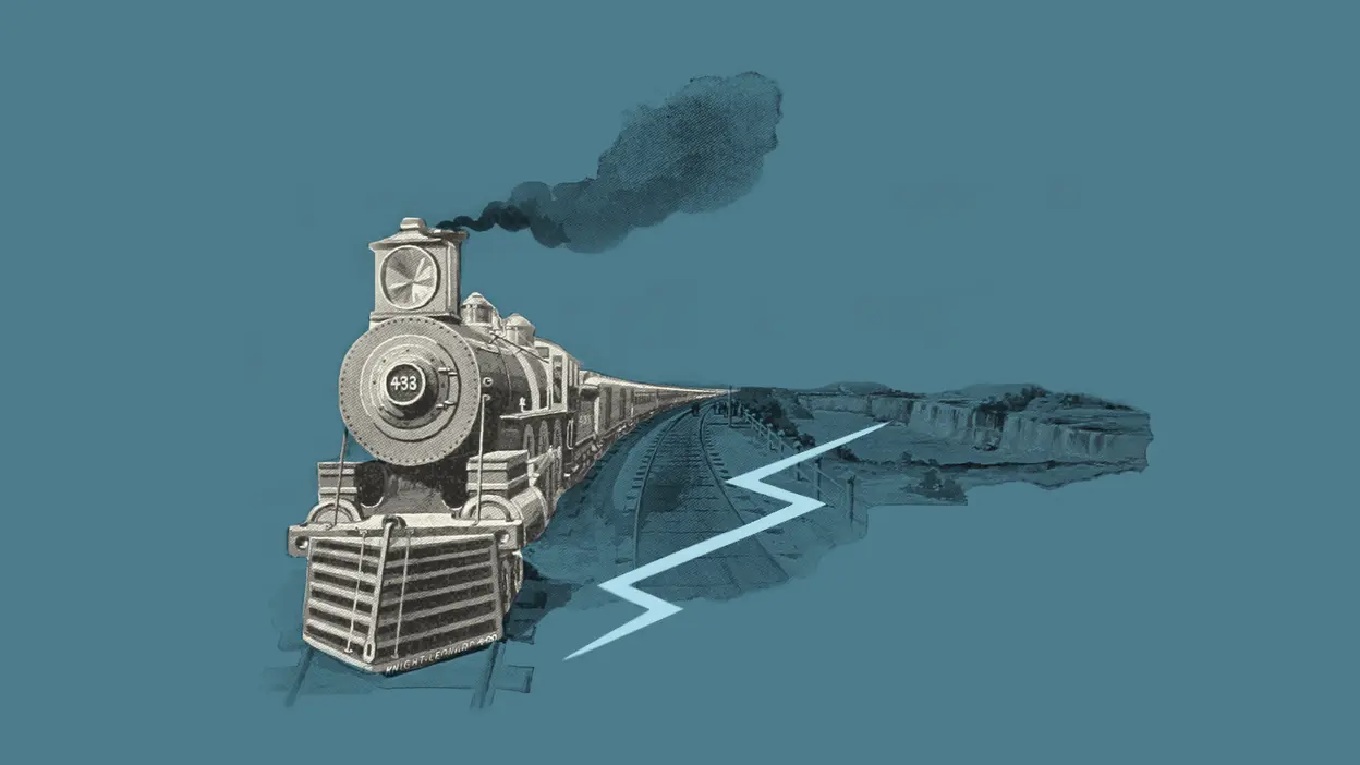Illustration of a steam train